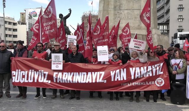 TİP'li emekliler Ankara'da sokağa çıktı: 'Emeklinin onuru iktidarı yenecek'