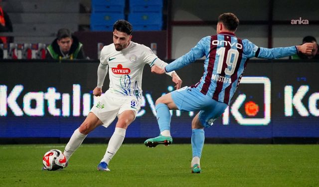 Trabzonspor, ağırladığı Rizespor'u 1-0 mağlup etti