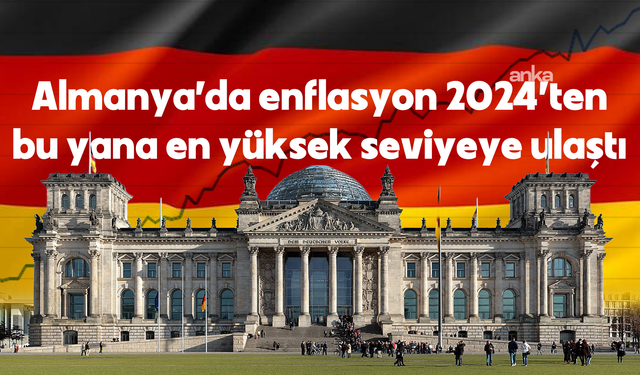 Almanya'da enflasyon 2024'ten bu yana en yüksek seviyeye ulaştı
