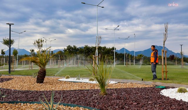 Antalya Büyükşehir Belediyesi, Cittaslow Parkı'nda çalışmalarını sürdürüyor