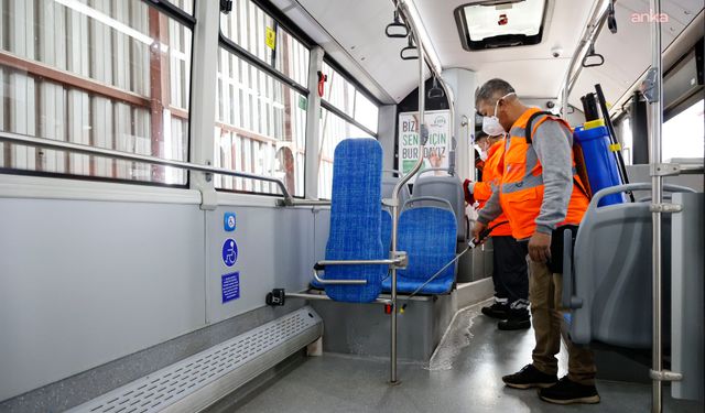 Antalya Büyükşehir Belediyesi, toplu ulaşım araçlarını yeni güne hazırlıyor