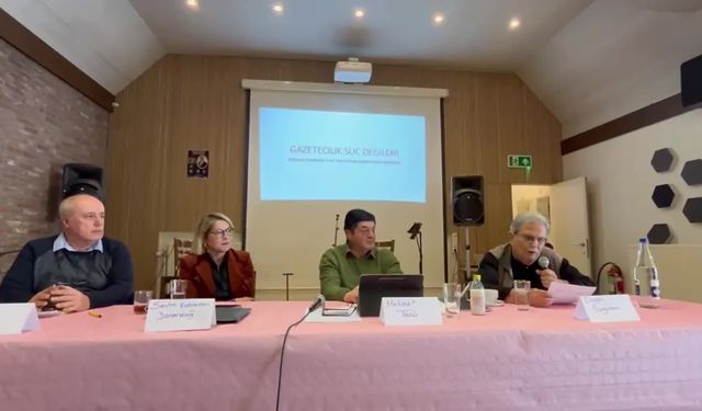 Brüksel'de düzenlenen 'Merdan Yanardağ ile Dayanışma Etkinliği'nde basın özgürlüğü ele alındı