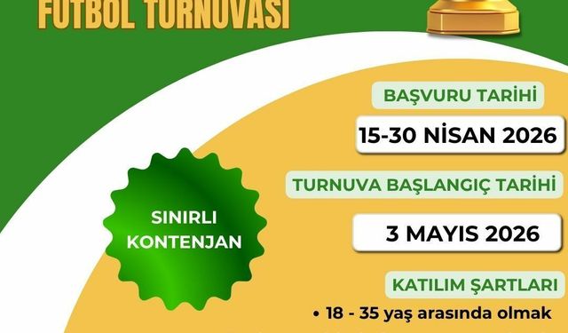Çankaya Belediyesi tarafından düzenlenecek 19 Mayıs Ödüllü Gençlik Futbol Turnuvası için başvurular başladı
