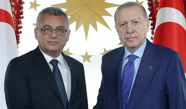 Cumhurbaşkanı Erdoğan, KKTC Cumhurbaşkanı Erhürman ile görüştü