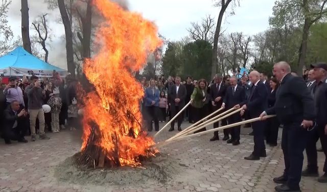 Edirne'de ertelenen Nevruz Bayramı kutlandı