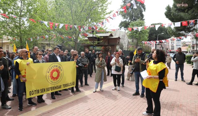 Eğitimde şiddete karşı Seferihisar'da yürüyüş düzenlendi