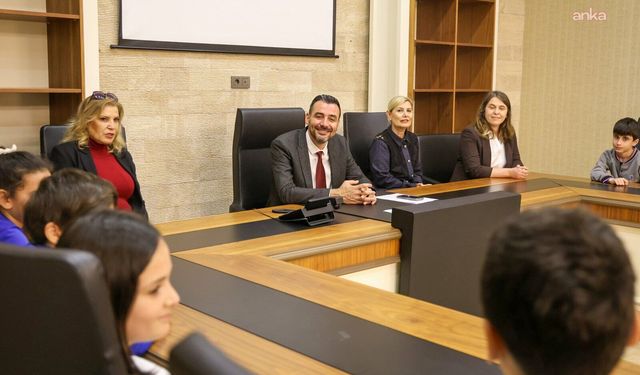 İlkokul öğrencilerinden Manavgat Belediyesi'ne ziyaret