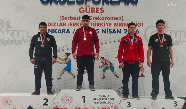 Manavgat Belediyesi Güreş Kulübü sporcusu Altay'dan Türkiye ikinciliği