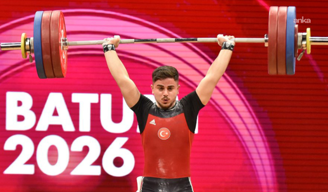 Milli halterci Kaan Kahriman Avrupa 2'ncisi oldu
