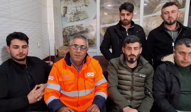 Sazlıbosna'daki inşaatta eylem yapan işçileri ziyaret eden sendika başkanı Sert: 'İnşaat çalışanları mesleği bırakacak duruma getirildi'