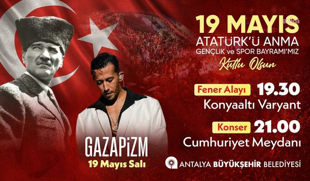 19 Mayıs, Antalya'da coşkuyla kutlanacak