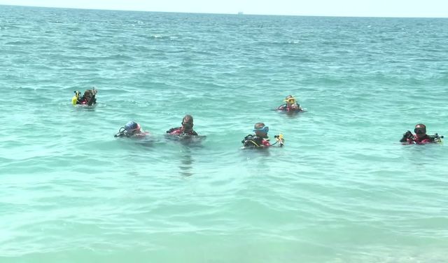 Antalya'da dört etaptan oluşan deniz dibi temizliği etkinliği tamamlandı