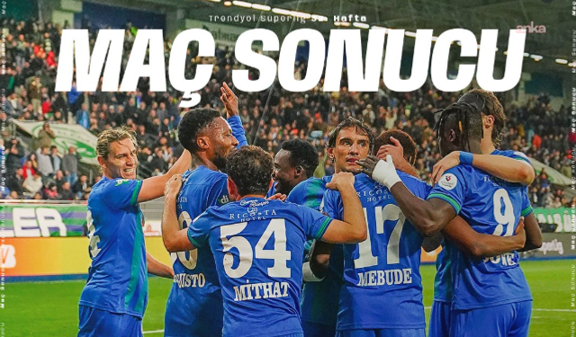 Çaykur Rizespor, Konyaspor'u 3-2 mağlup etti