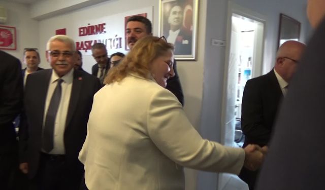 CHP 81 ilde sahada... Genel Başkan Yardımcıları Bağcıoğlu, Gökçen ve Tamaylıgil Edirne'de partililerle görüştü