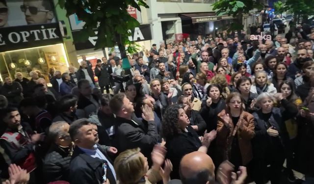 CHP Genel Merkezi'nin polis zoruyla tahliyesi Giresun'da protesto edildi