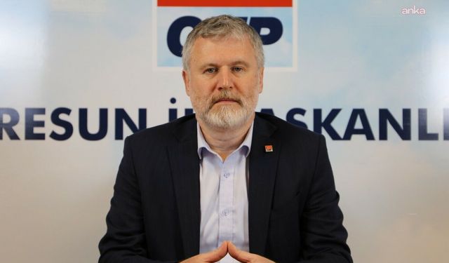 CHP Giresun İl Başkanı Şenyürek'ten Kılıçdaroğlu'nun açıklamasına tepki: 'Arınması gereken CHP değil, kişisel hesapları ortak mücadelenin önüne koyan anlayıştır'