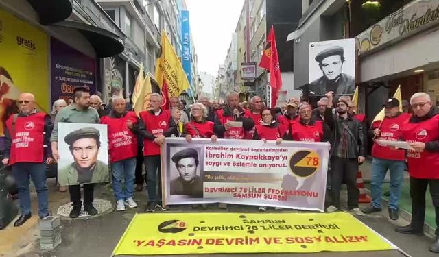 Devrimci 78'liler Derneği Samsun Şubesi: İbrahim Kaypakkaya onurumuzdur