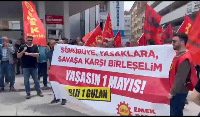 Elazığ'da, 1 Mayıs Emek ve Dayanışma Günü kutlandı: Demokrasinin, adaletin olmadığı bir yerde emekçilerin hakları yok sayılır