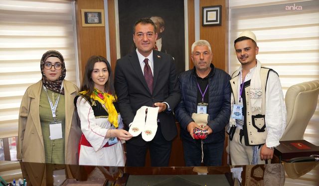 Giresun Belediye Başkanı Köse, festival ekiplerini makamında ağırladı