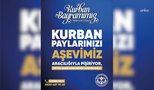 Giresun Belediyesi yapılan kurban bağışlarını aşevinde pişirip ihtiyaç sahiplerine ulaştıracak
