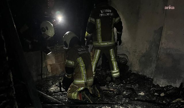 İzmir Konak'ta yangın: 3 çocuk kurtarıldı, 1 çocuk hayatını kaybetti