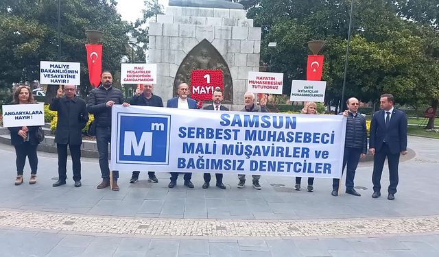 Mali müşavirler 1 Mayıs'ta Onur Anıtı önünde... 'Mesleğimiz yapılamaz hale geldi'