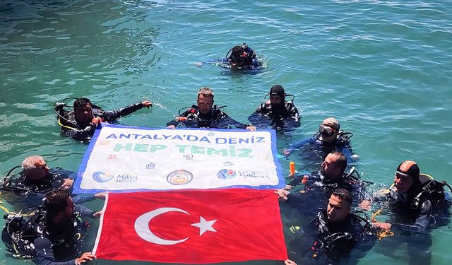 Manavgat'ta deniz ve kıyılar için temizlik seferberliği
