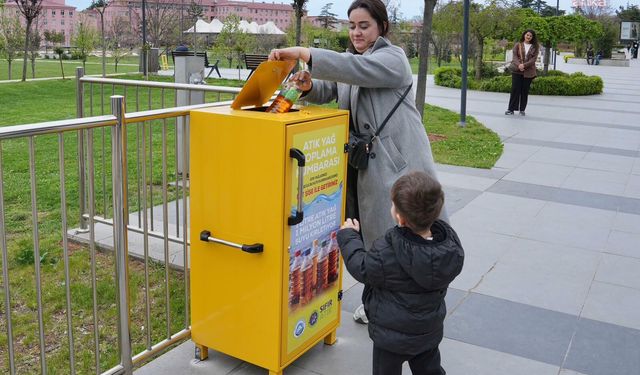 Ortahisar Belediyesi, atık yağ toplama kumbaralarını hizmete sundu