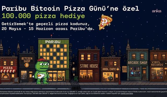 Paribu Bitcoin Pizza Günü'nde, Bitcoin ile yapılan tarihteki ilk alışveriş yeniden canlanıyor