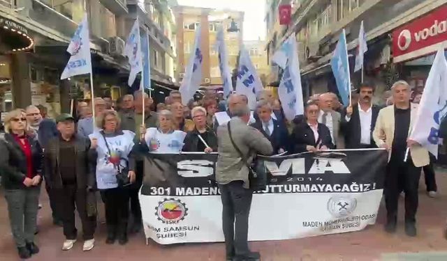 Soma'da yaşamını yitiren madenciler Samsun'da anıldı