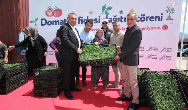 Adana Büyükşehir Belediyesi'nden Tufanbeyli ve Fekeli üreticiye fide desteği