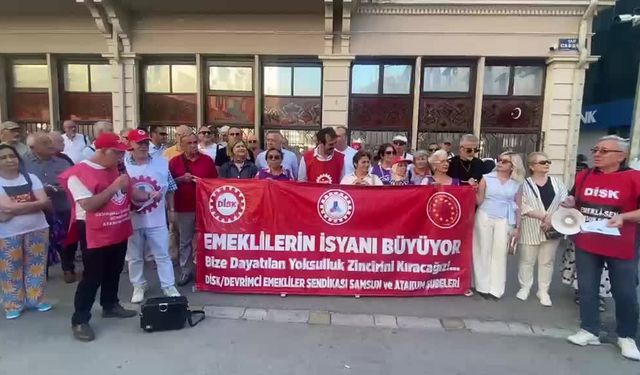 Emeklilerden Samsun'da yürüyüş çağrısı