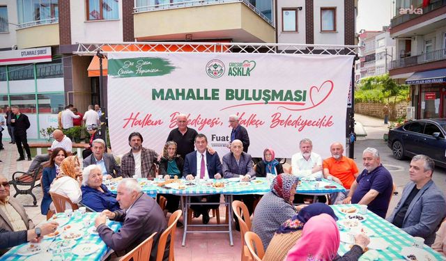 Giresun Belediye Başkanı Köse, Çıtlakkale Mahallesi'nde vatandaşlarla buluştu