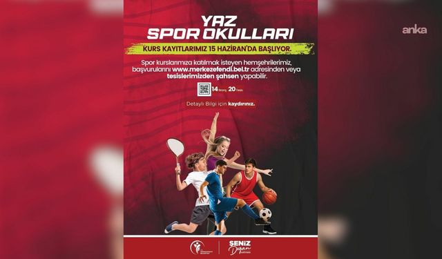 Merkezefendi'de Yaz Spor Okulları'na kayıtlar, 15 Haziran'da başlıyor