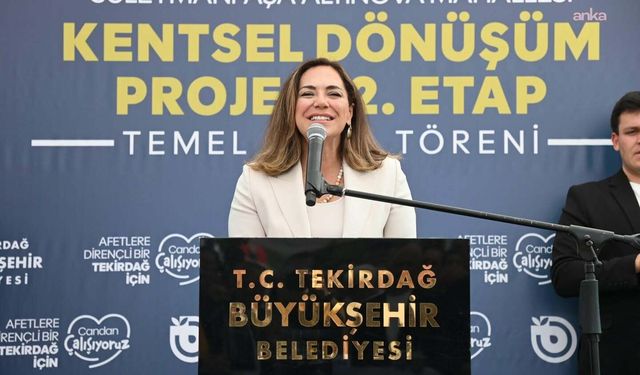 Tekirdağ Altınova Kentsel Dönüşüm Projesi'nin 2. etap temelleri atıldı