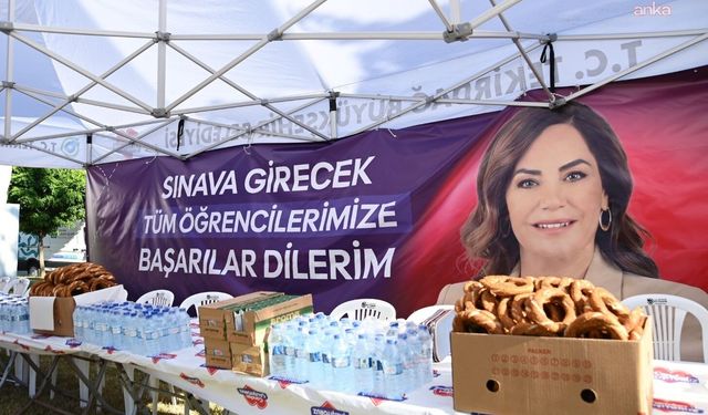 Tekirdağ Büyükşehir Belediyesi, YKS'ye giren öğrencileri ve ailelerini yalnız bırakmadı