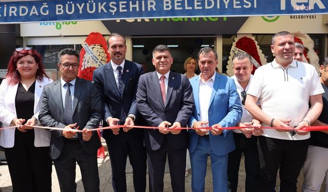 Tekirdağ'da TEK Market'in yeni şubesi Muratlı'da hizmete açıldı