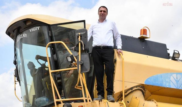 Beylikova Belediyesi arazilerinde hububat hasadı başladı