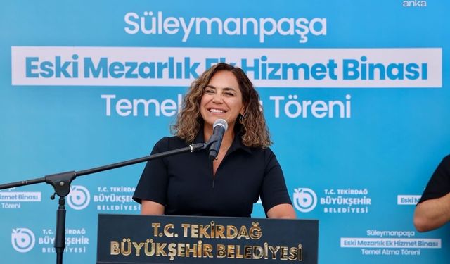Tekirdağ Süleymanpaşa'da Mezarlık, Gasilhane ve Ek Hizmet Binası'nın temeli atıldı