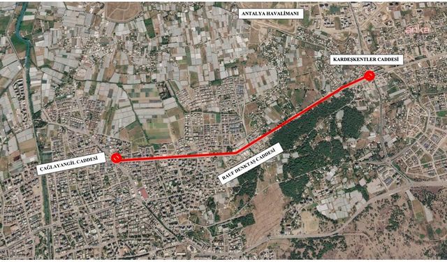 Antalya'da Rauf Denktaş Caddesi'nde asfalt mesaisi başlıyor
