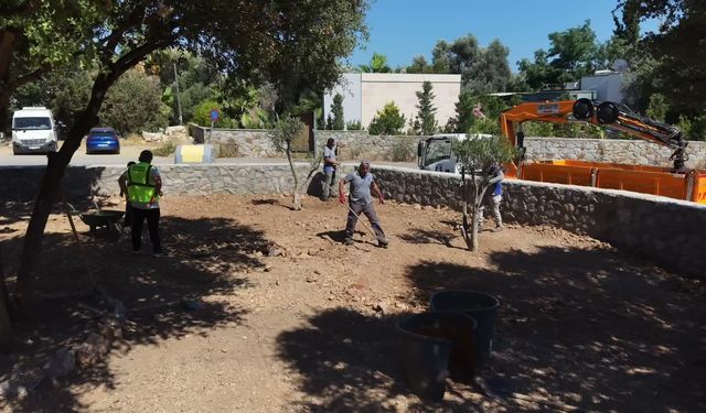 Bodrum Belediyesi Pînaraltı Emekli Kafe'nin yapımında sona gelindi