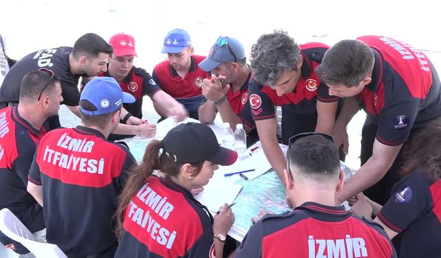 İzmir İtfaiyesi personeli afetlere karşı özel eğitime alındı