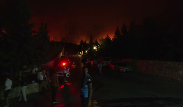 Muğla Milas yangını 11'inci saatinde devam ediyor