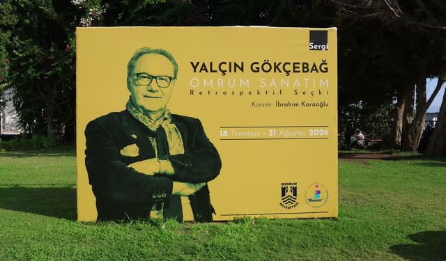 Yalçın Gökçebağ'ın retrospektif seçki sergisi, Bodrum'da ziyarete açıldı