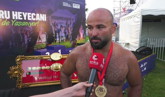 5. Ulugazi Yağlı Güreşleri'nde altın kemerin sahibi Orhan Okulu oldu