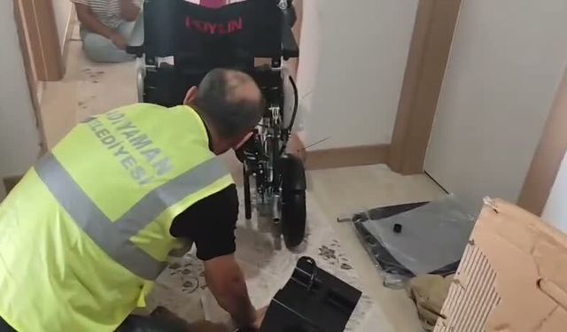 Adıyaman Belediyesi'nden Nehir'in akülü tekerlekli sandalye talebine hızlı yanıt