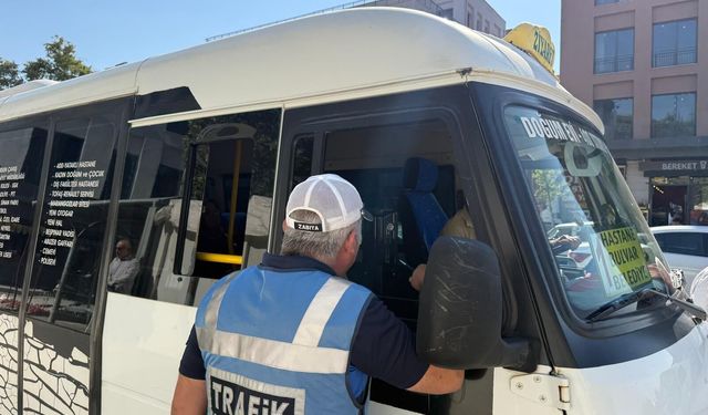Adıyaman Belediyesi'nden toplu ulaşım araçlarına klima ve dijital ödeme denetimi