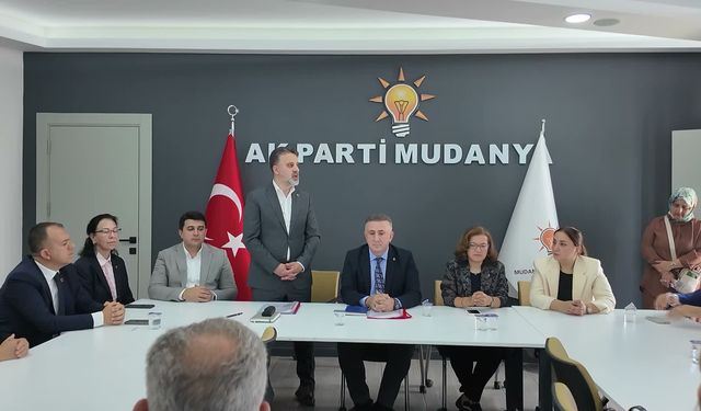 Bursa Büyükşehir Belediyesi Başkan Vekili Şahin Biba, Mudanya'da temaslarda bulundu