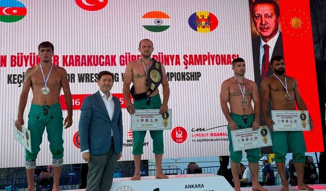 Bursa Büyükşehir Belediyesporlu Fazlı Eryılmaz dünya şampiyonu oldu