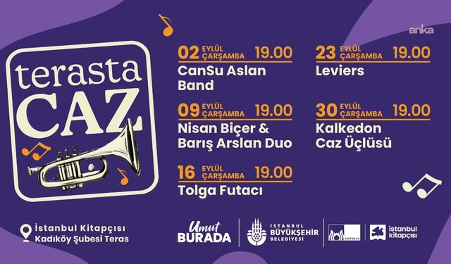 Kadıköy'de eylül akşamlarına, 'Terasta Caz' konserleri eşlik edecek